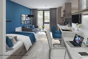 1 bed studio, Silver Street, East Reading, Reading, RG12SU - Image 1